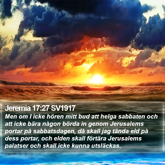 Jeremia 17:27 SV1917 Bible Study