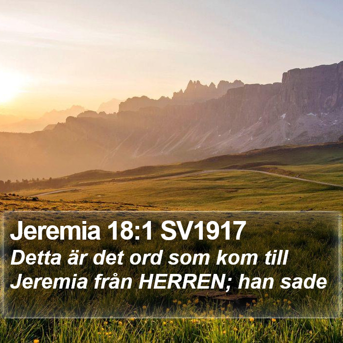 Jeremia 18:1 SV1917 Bible Study