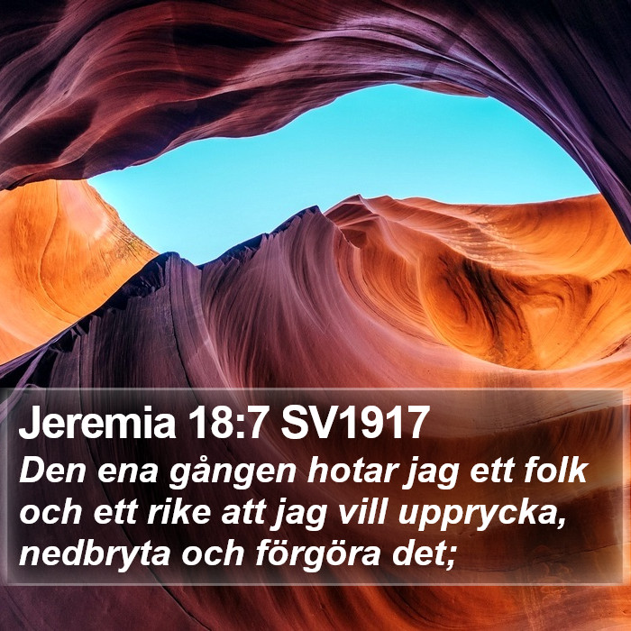 Jeremia 18:7 SV1917 Bible Study