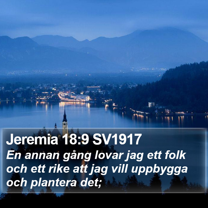 Jeremia 18:9 SV1917 Bible Study