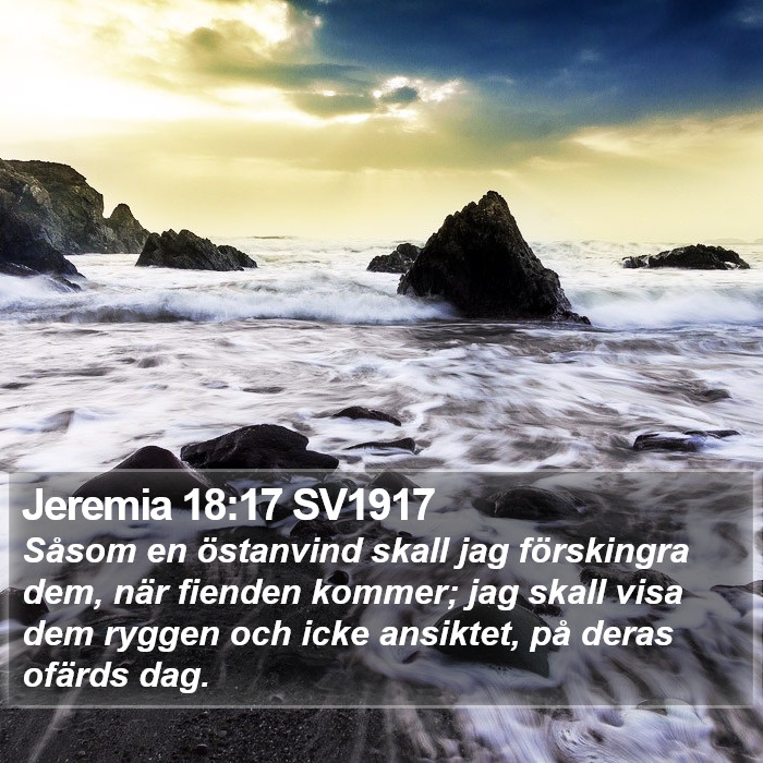 Jeremia 18:17 SV1917 Bible Study