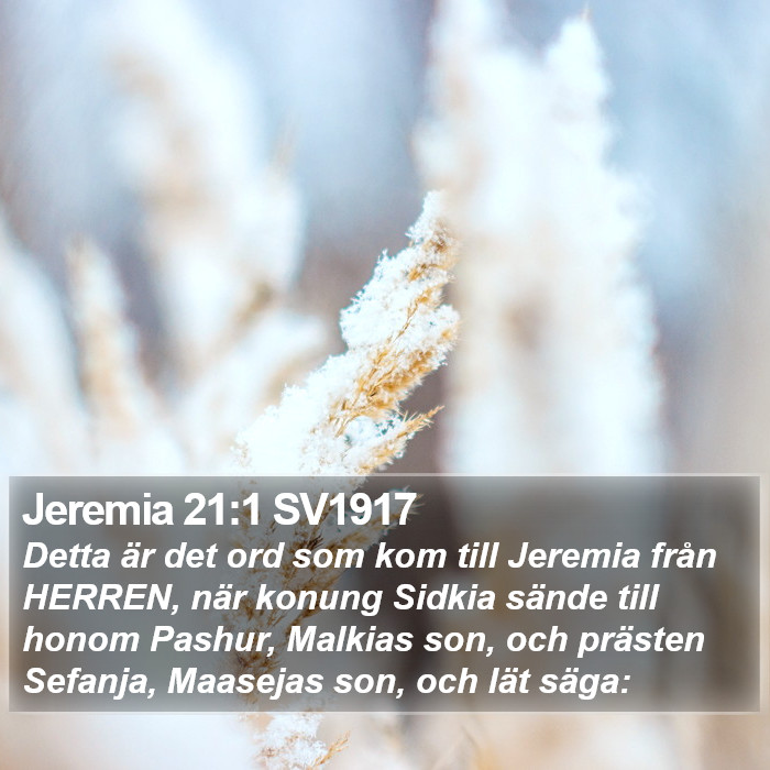 Jeremia 21:1 SV1917 Bible Study