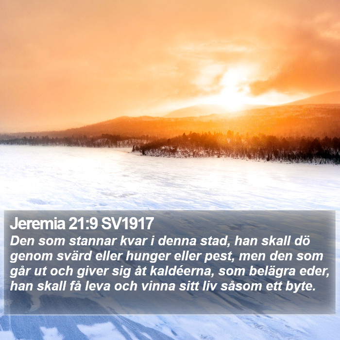 Jeremia 21:9 SV1917 Bible Study