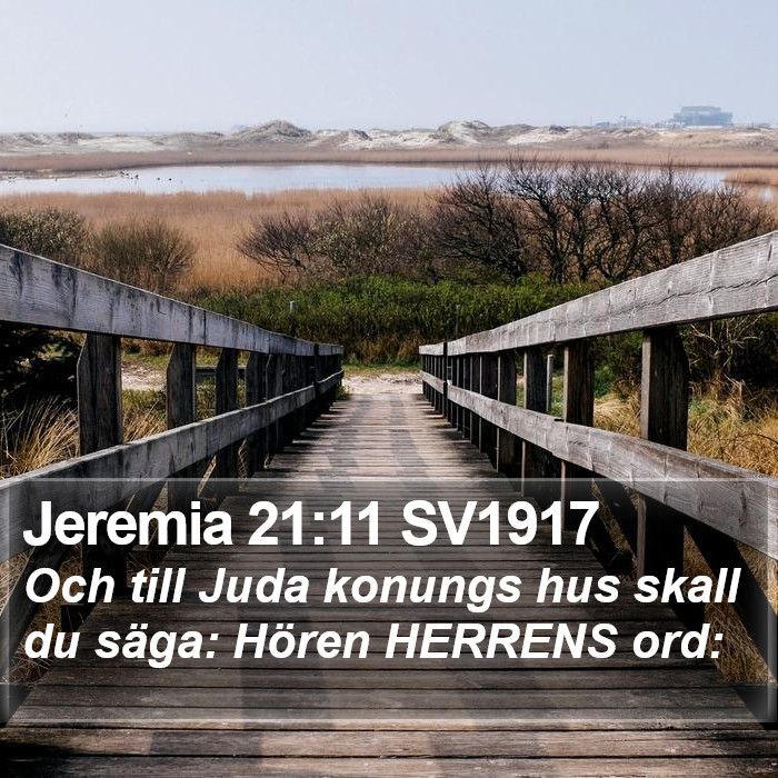 Jeremia 21:11 SV1917 Bible Study