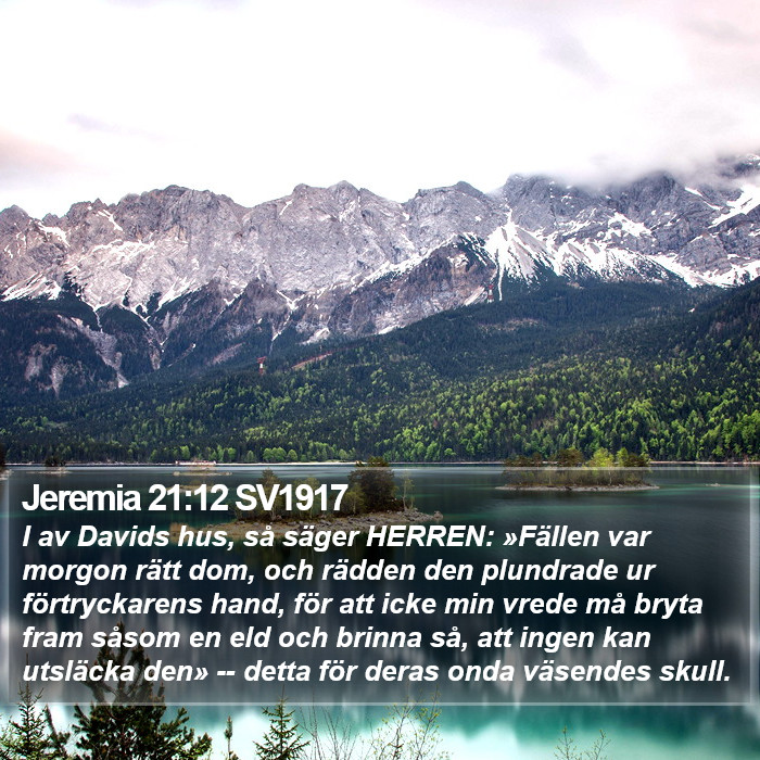 Jeremia 21:12 SV1917 Bible Study