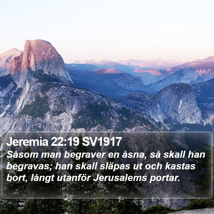 Jeremia 22:19 SV1917 Bible Study