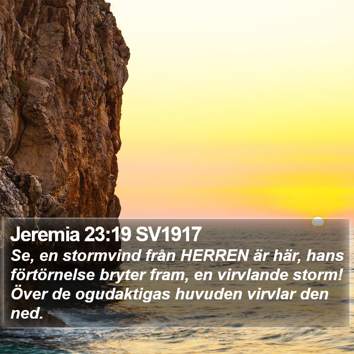 Jeremia 23:19 SV1917 Bible Study