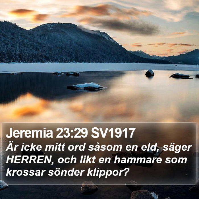Jeremia 23:29 SV1917 Bible Study
