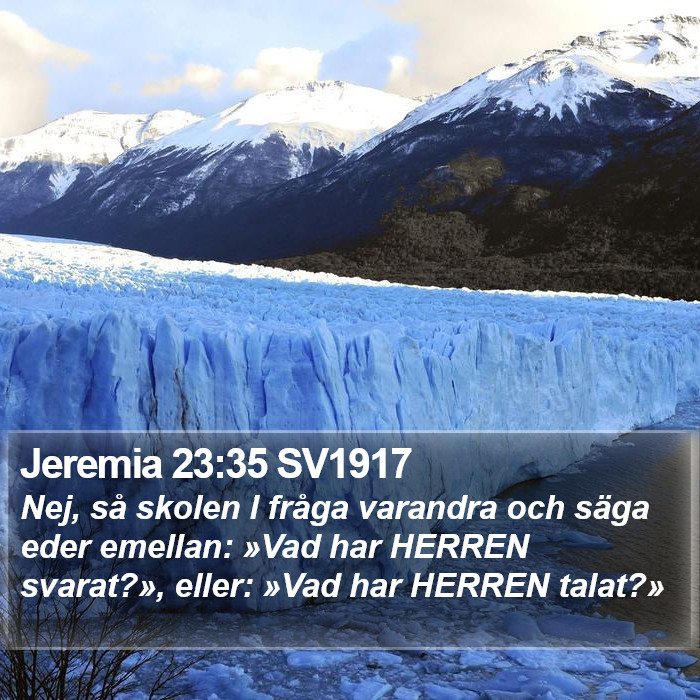 Jeremia 23:35 SV1917 Bible Study