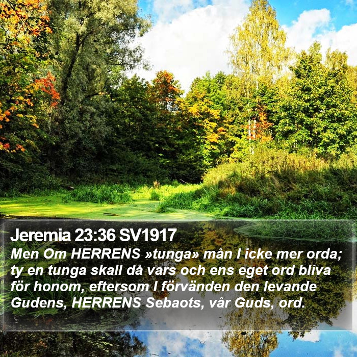 Jeremia 23:36 SV1917 Bible Study