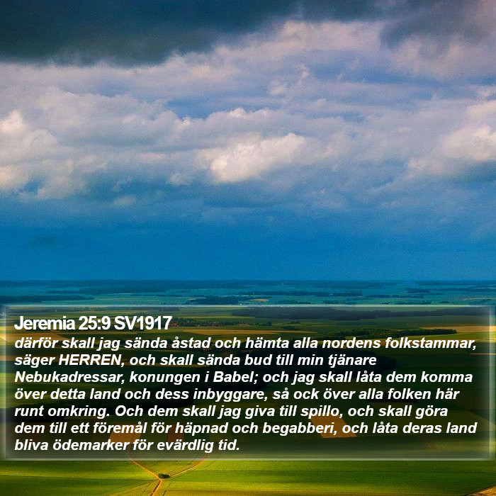 Jeremia 25:9 SV1917 Bible Study