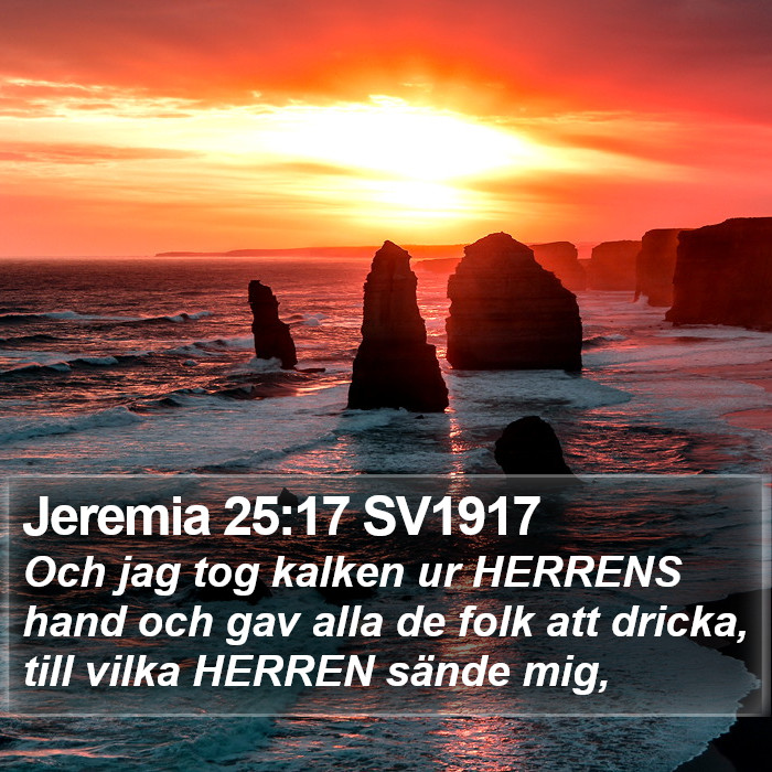 Jeremia 25:17 SV1917 Bible Study