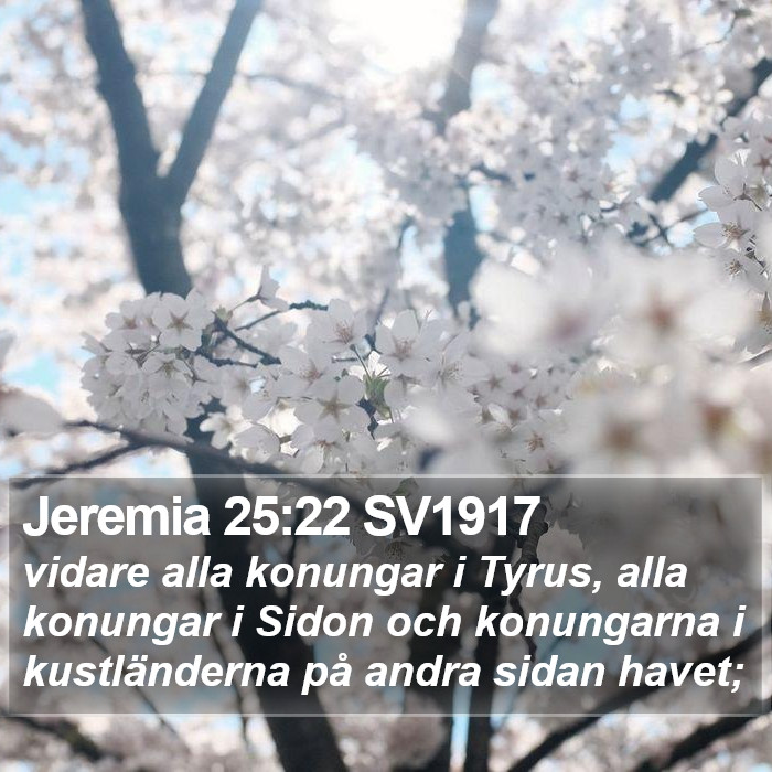 Jeremia 25:22 SV1917 Bible Study