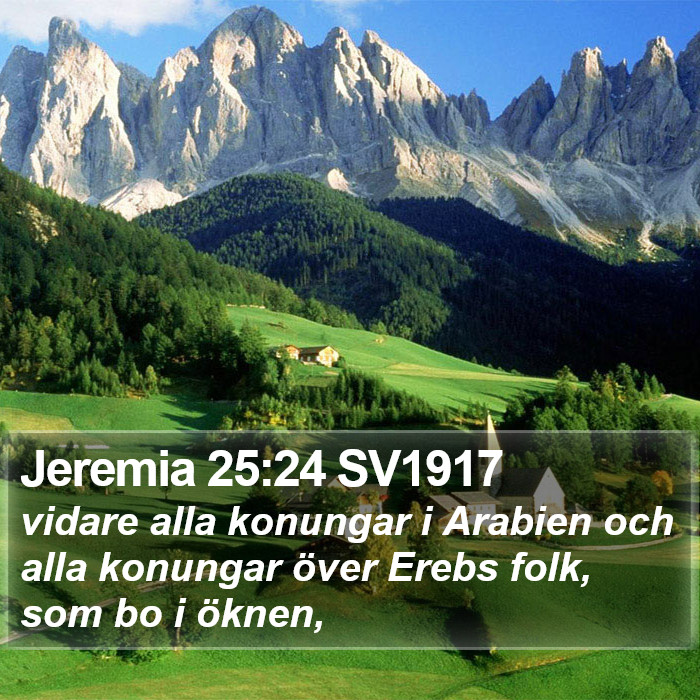 Jeremia 25:24 SV1917 Bible Study