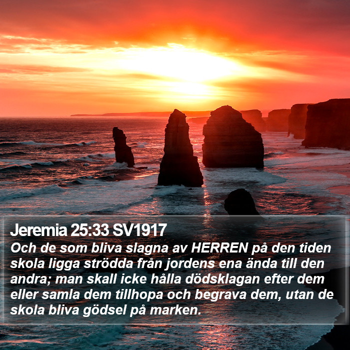 Jeremia 25:33 SV1917 Bible Study