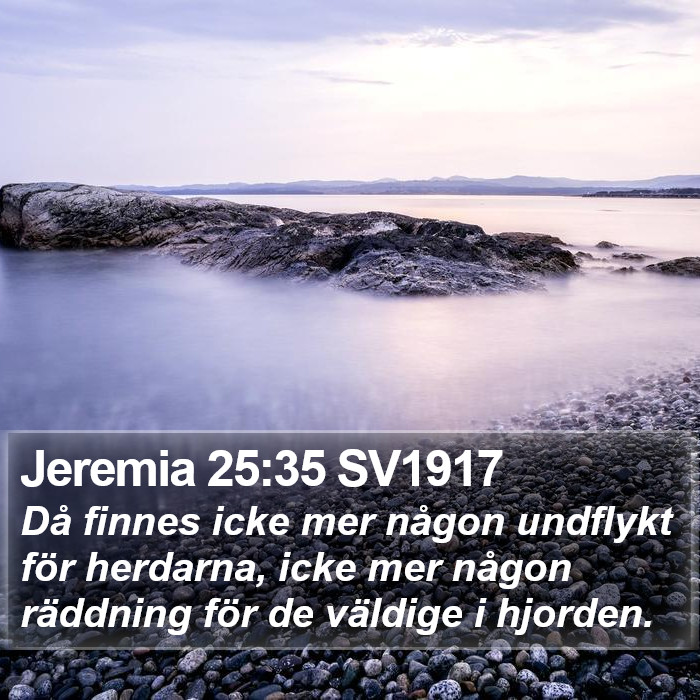 Jeremia 25:35 SV1917 Bible Study