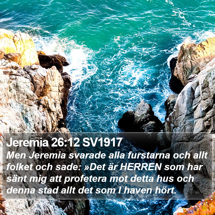 Jeremia 26:12 SV1917 Bible Study