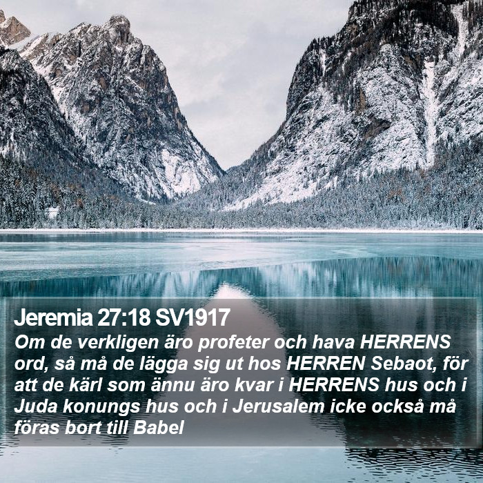 Jeremia 27:18 SV1917 Bible Study