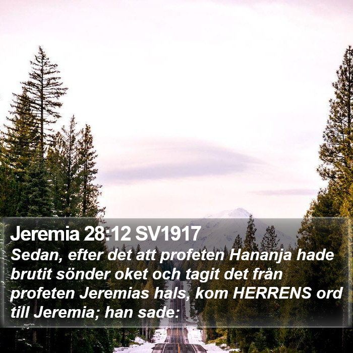 Jeremia 28:12 SV1917 Bible Study