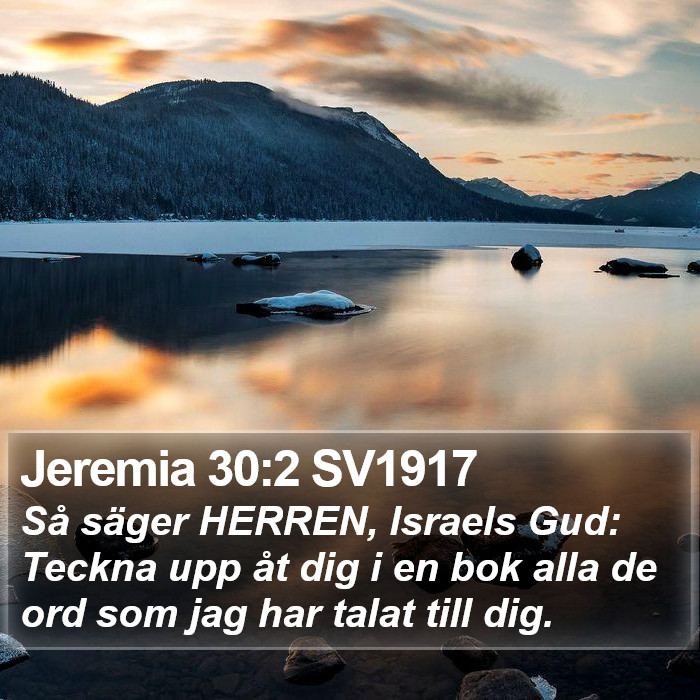 Jeremia 30:2 SV1917 Bible Study