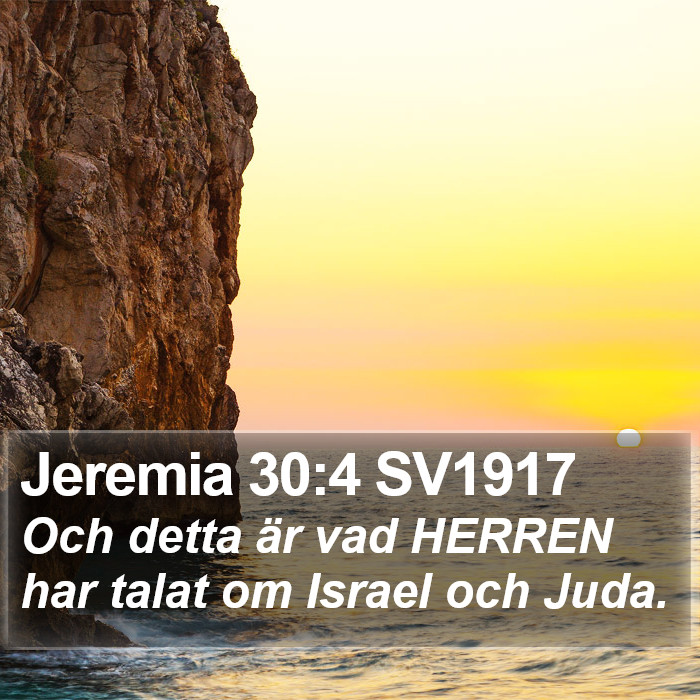 Jeremia 30:4 SV1917 Bible Study
