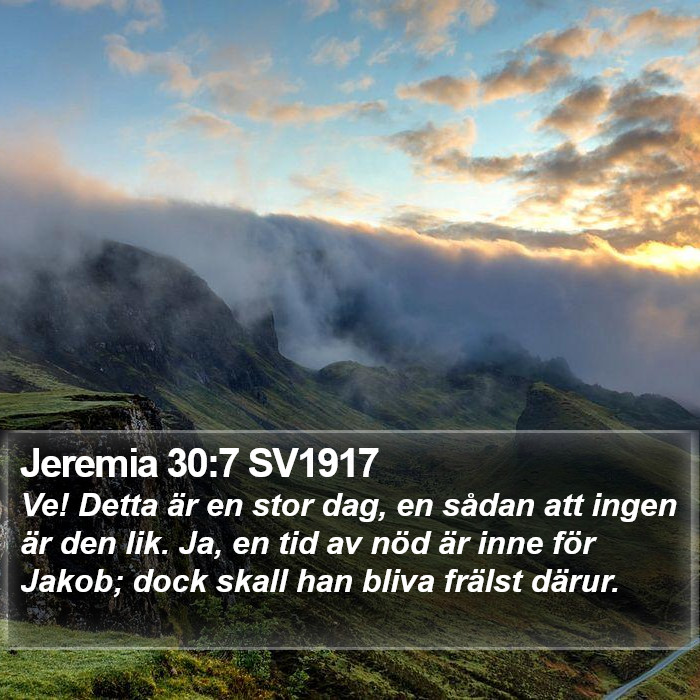 Jeremia 30:7 SV1917 Bible Study