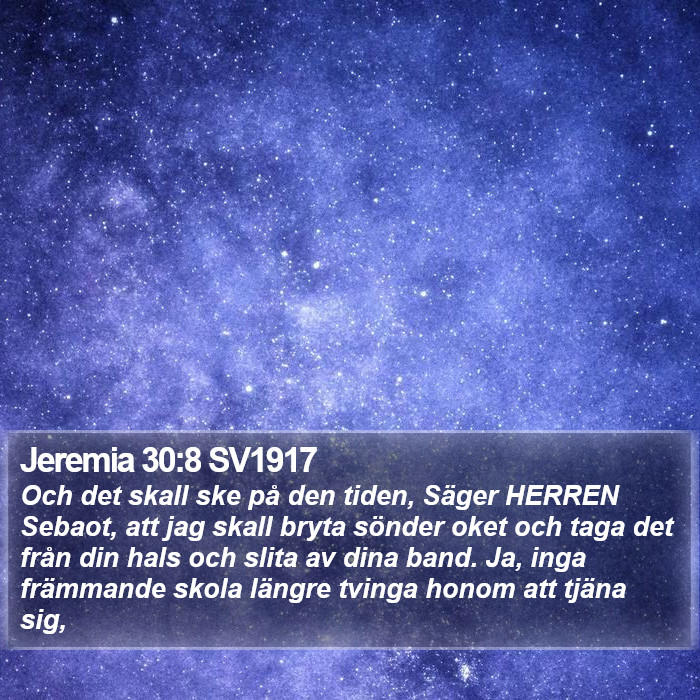 Jeremia 30:8 SV1917 Bible Study