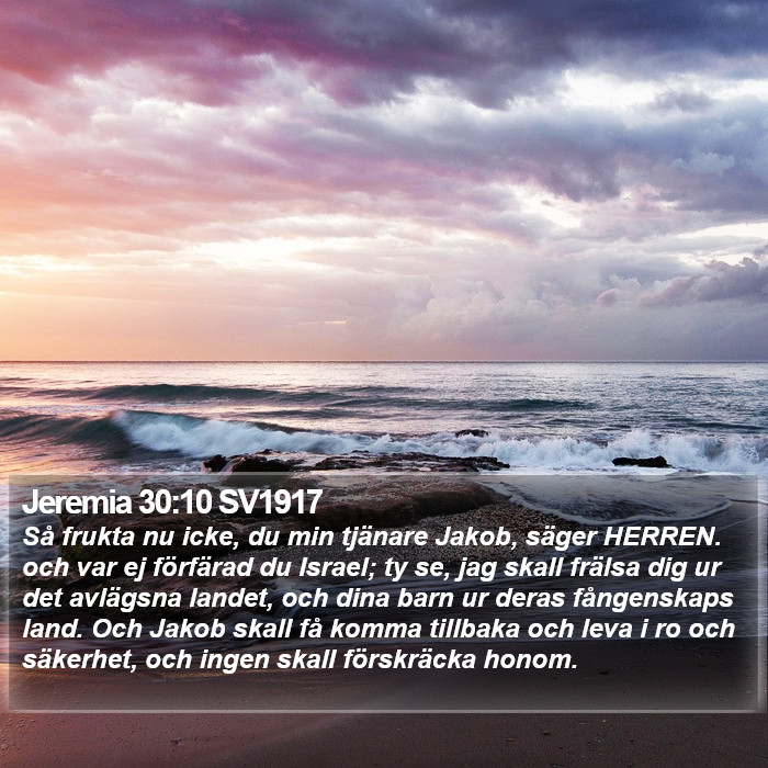 Jeremia 30:10 SV1917 Bible Study