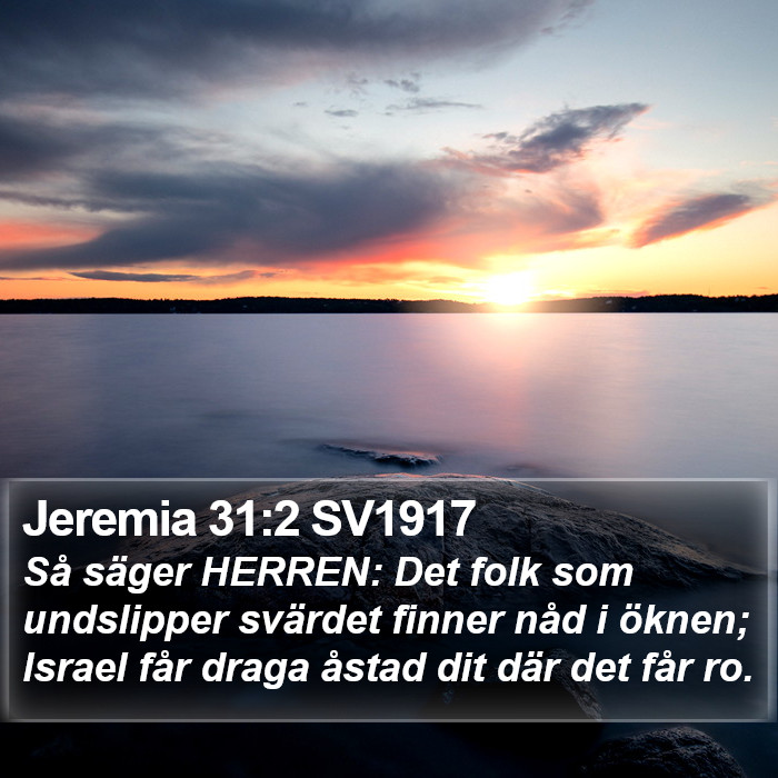Jeremia 31:2 SV1917 Bible Study