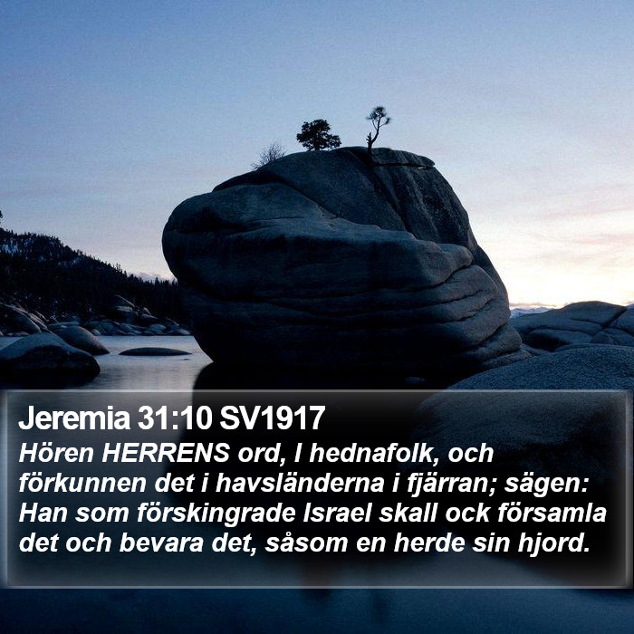 Jeremia 31:10 SV1917 Bible Study