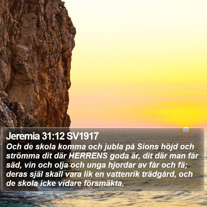Jeremia 31:12 SV1917 Bible Study