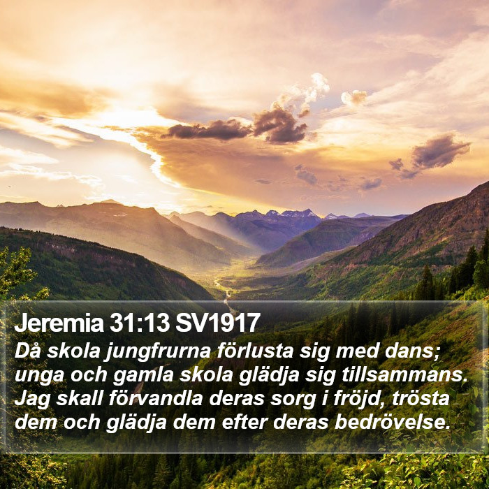 Jeremia 31:13 SV1917 Bible Study