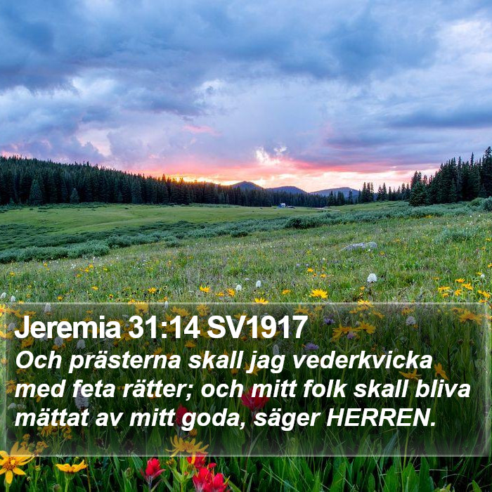 Jeremia 31:14 SV1917 Bible Study