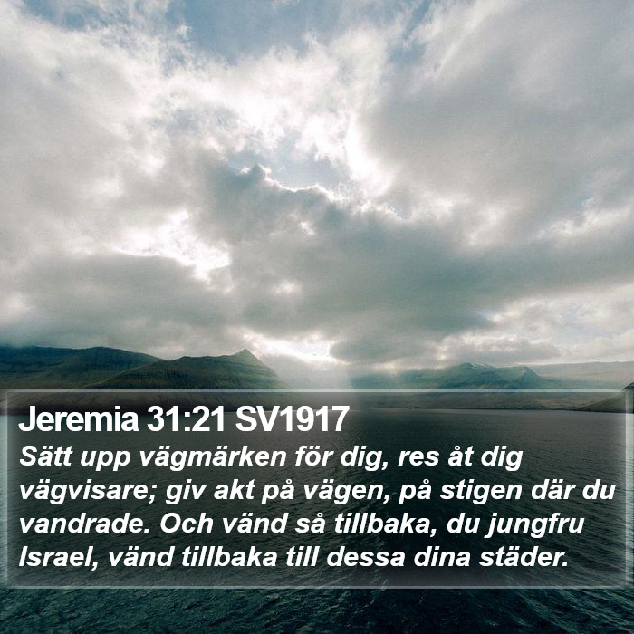 Jeremia 31:21 SV1917 Bible Study