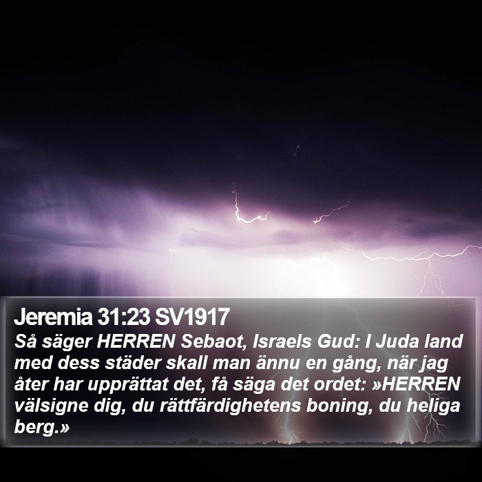 Jeremia 31:23 SV1917 Bible Study