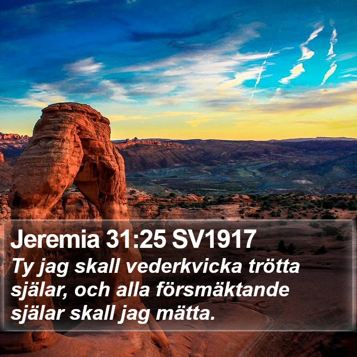 Jeremia 31:25 SV1917 Bible Study