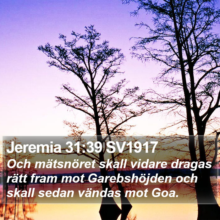 Jeremia 31:39 SV1917 Bible Study