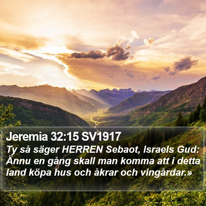 Jeremia 32:15 SV1917 Bible Study