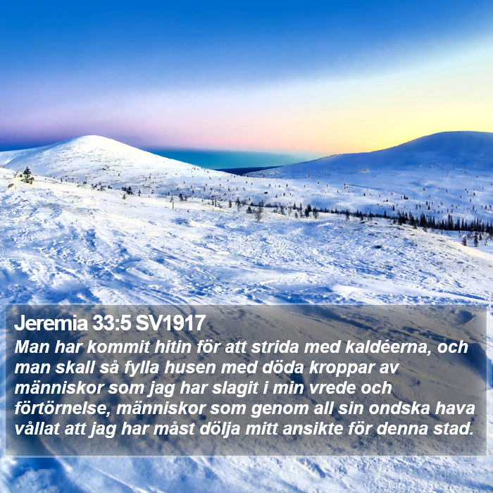 Jeremia 33:5 SV1917 Bible Study