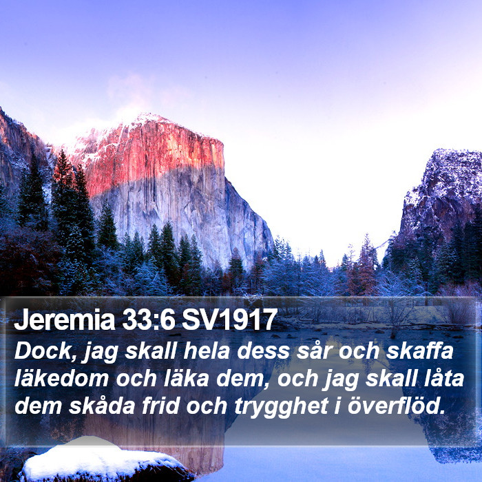Jeremia 33:6 SV1917 Bible Study