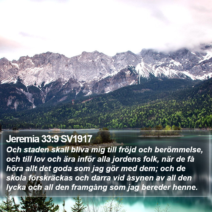 Jeremia 33:9 SV1917 Bible Study