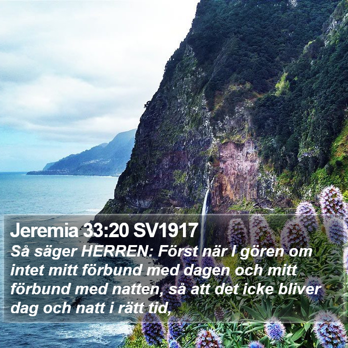 Jeremia 33:20 SV1917 Bible Study