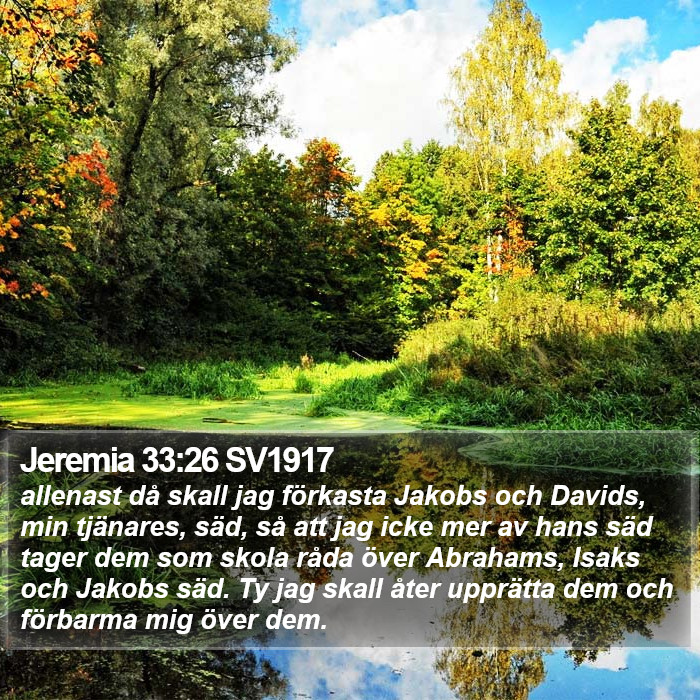 Jeremia 33:26 SV1917 Bible Study