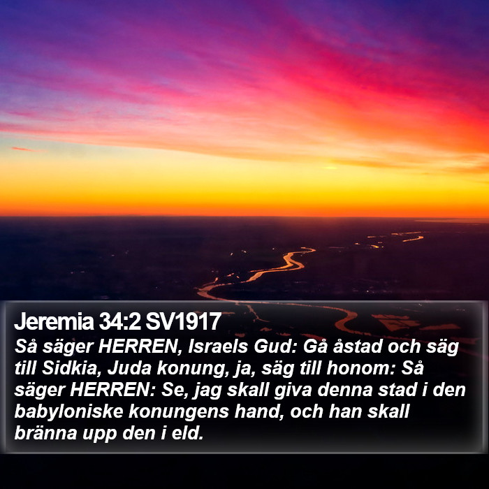 Jeremia 34:2 SV1917 Bible Study