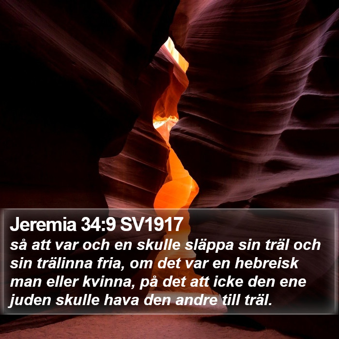 Jeremia 34:9 SV1917 Bible Study