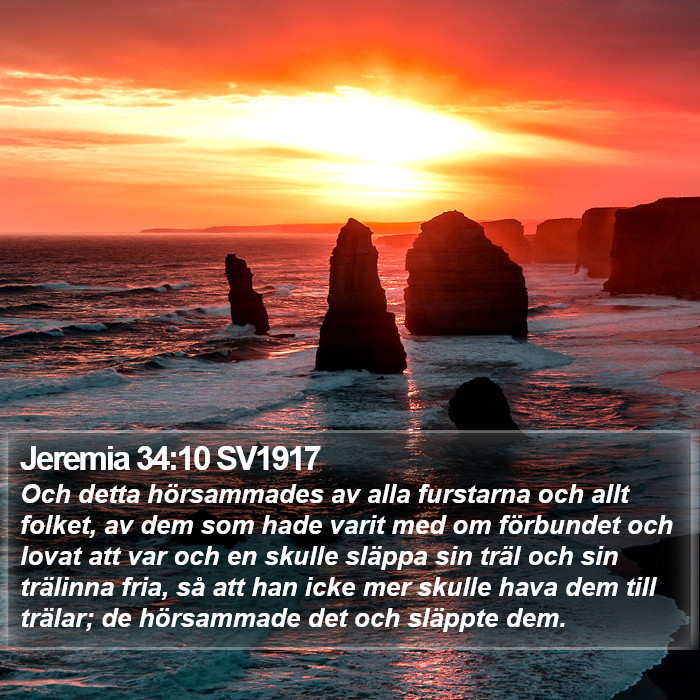 Jeremia 34:10 SV1917 Bible Study