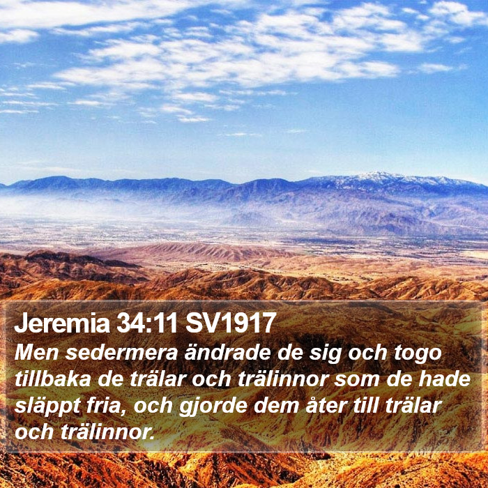 Jeremia 34:11 SV1917 Bible Study