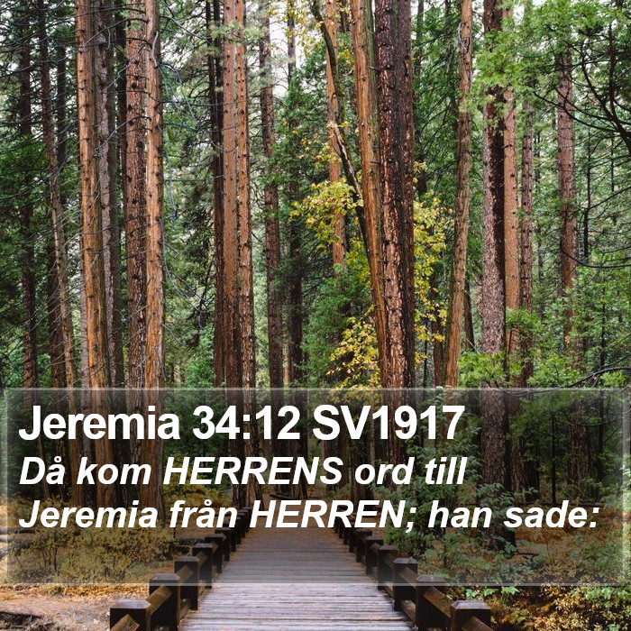 Jeremia 34:12 SV1917 Bible Study