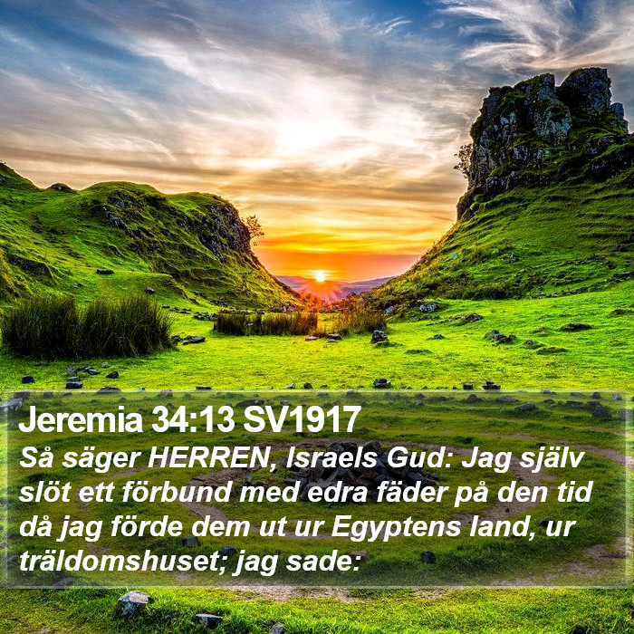 Jeremia 34:13 SV1917 Bible Study