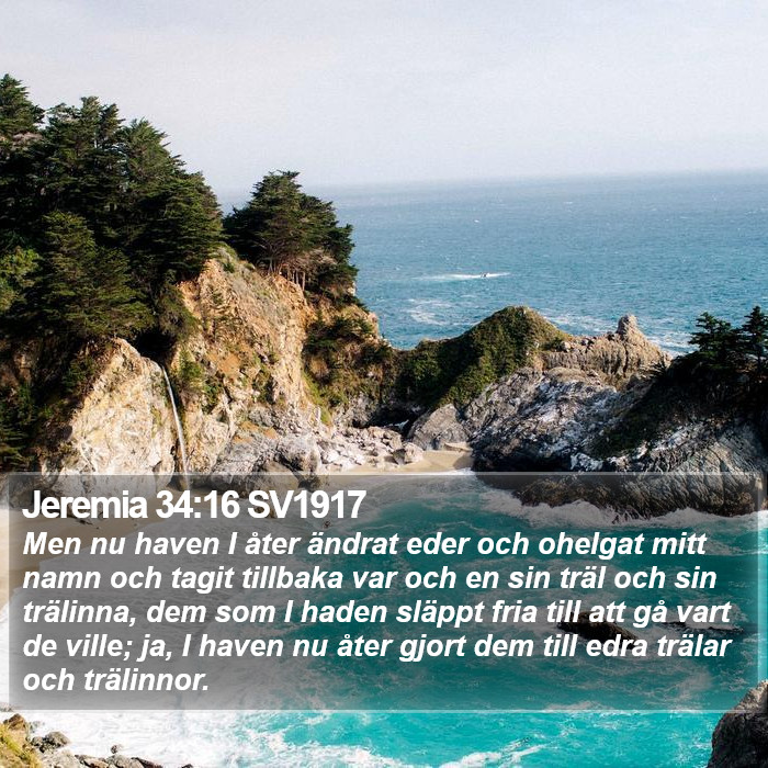Jeremia 34:16 SV1917 Bible Study